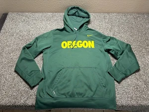 Nike Oregon Ducks Hoodie Mens Medium Green Thermafit * - Picture 1 of 13