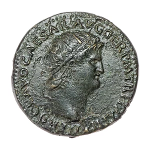 Dupondius Nero I 54-68 n.Chr., Victoria SC, Römisches Reich - Bild 1 von 2
