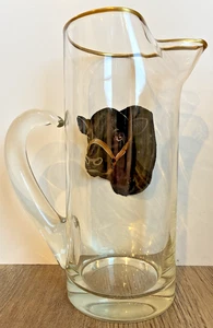 1930er Abercrombie & Fitch FRANK VOSMANSKY Cocktail Krug HANDBEMALT Angus ART - Bild 1 von 7