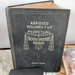 John F Rider - Perpetual RADIO Trouble Shooters Manual - Abridged Vols I to V - Picture 1 of 1