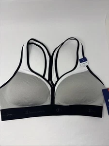 Sujetador deportivo Champion The Curvy para mujer negro gris blanco L - Imagen 1 de 8