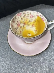 Royal Albert Rose Confetti 3-Piece Set Teacup Saucer & Plate 8" - Picture 1 of 5