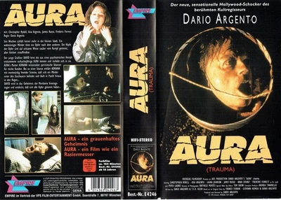 (FSK 18) VHS Videokassette - Aura - Trauma -  Regie: Dario Argento - Bild 1 von 3
