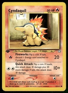Pokemon Tcg Cyndaquil [1st Edition] #57 Pokemon Neo Genesis NM - Picture 1 of 2