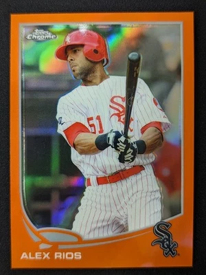 2013 Topps Chrome #144 Alex Rios 橙色折射器芝加哥白袜队 — 第 1/2 张图片