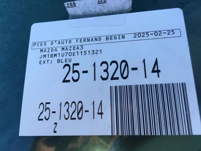 Used Alternator fits: 2014 Mazda 3 w/o regenerative braking Grade A Foto 1 de 4