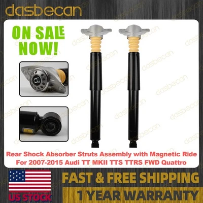 2x Rear Shock Struts Assys MagneRide For Audi TT MKII TTS TTRS Quattro FWD 07-15 - Image 1 of 4