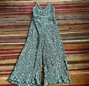 ASTR The Label Jumpsuit Damen Gr. XL grün geblümt weites Bein ärmellos  - Bild 1 von 14