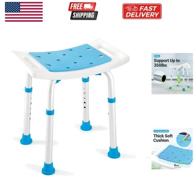 Banqueta de chuveiro elegível FSA/HSA 350 lb cadeira de assento de banho, altura de montagem sem ferramentas... - Imagem 1 de 4