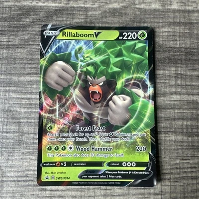 SWSH: Sword & Shield Promo Cards #SWSH014 Rillaboom V - Image 1 of 2