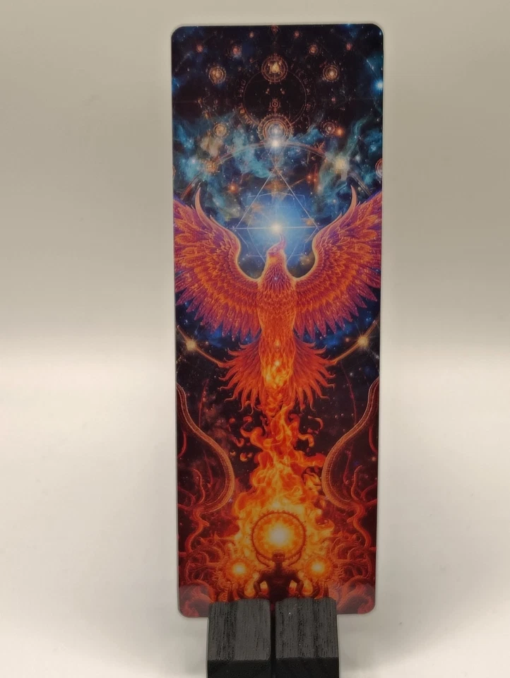 🐦‍🔥 Cosmic Phoenix Rising Bookmark –  - Image 1 of 1
