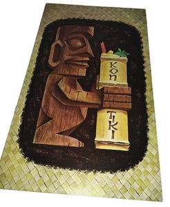 1959 Kon-Tiki Speisekarte polynesisches Restaurant Sheraton Hotel Portland Oregon Nr Mint - Bild 1 von 8