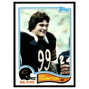 Tarjeta de fútbol americano Dan Hampton #297 1982 Topps Chicago Bears NFL EX - Imagen 1 de 3