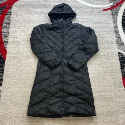 Jaqueta Patagonia Down With It Parka Casaco Pequeno Preto Acolchoado Preparação Com Capuz Feminina - Imagem 1 de 4