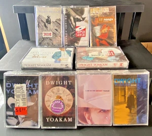 VTG DWIGHT YOAKAM CASSETTE LOT SEALED *SOME CASE WEAR/CRACKS* GUITARS, CADILLACS - Picture 1 of 2