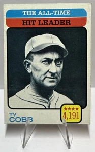TY COBB VINTAGE 1973 Topps ALL-TIME HIT LEADER CARD#471 NO CREASES LEGEND! - Picture 1 of 2