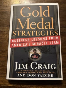 SIGNED Gold Medal Strategies Jim Craig 2011 HCDJ Miracle On Ice Goalie - Bild 1 von 12