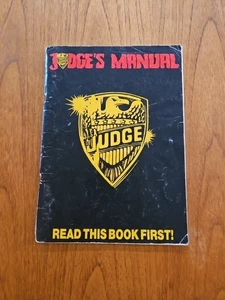 JUDGE DREDD: THE ROLE-PLAYING GAME 1985 GAMES WORKSHOP - Manual only - - Picture 1 of 7