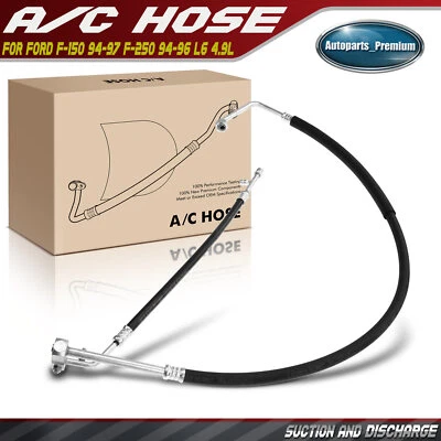 A/C Manifold Hose Assembly for Ford F-150 1994-1997 F-250 1994-1996 L6 4.9L OHV - Image 1 of 4