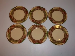 Vintage Myott England's Countryside Pattern Set 6 Bread Plates - Picture 1 of 7