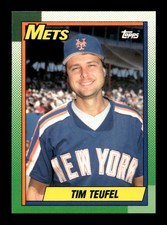 1990 Topps Tiffany #764 Tim Teufel    New York Mets MINT