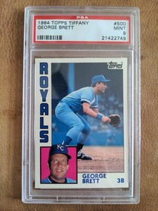1984 Topps Tiffany #500 George Brett PSA 9 HOF Low Pop