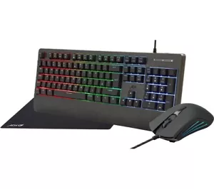 ADX Firebundle Gaming Keyboard, Mouse & Mouse Pad - Black - Picture 1 of 1