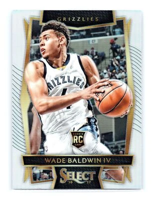 2016-17 Panini Select Basketball #39 Wade Baldwin IV RC Silver Prizm Grizzlies - Image 1 of 2