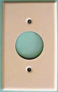 Menge 6 Maulbeere Metall Einzel Elfenbein Wandplatte 99091 USA #79e - Bild 1 von 1