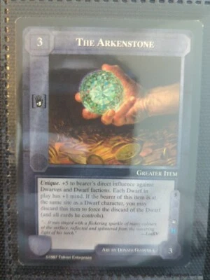 Middle Earth CCG Promo card The Arkanstone 1997 Tolkien Lord Of The Rings TCG - Image 1 of 4