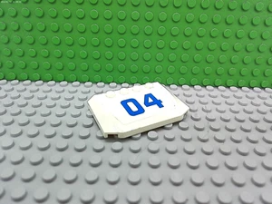 Lego 1 White 4x6 sloped hood with sticker 4 - Picture 1 of 1