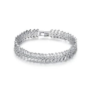 Super Twinkling Top Quality All Cubic Zirconia CZ Bangle Bracelet Wedding Party - Picture 1 of 4