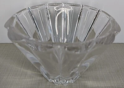 "Cuenco acanalado de cristal Rosenthal 6"" apertura firmado" Foto 1 de 4