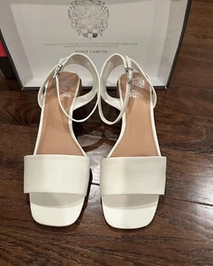 BRAND NEW Vince Camuto Strappy Summer Dress Sandals Heels Ivory Size 9 - Picture 1 of 7