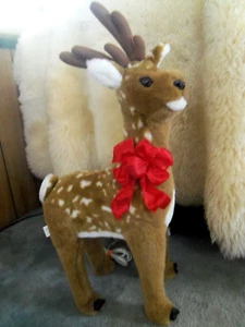 Christmas Reindeer plush stuffed Mechanical 28" - Picture 1 of 7