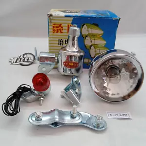 Lámpara Delantera Elefante 12v 6w con Dinamo y Soporte para Bicicletas De Colección NOS - Imagen 1 de 8