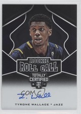 2016-17 Panini Totally Certified Roll Call Tyrone Wallace #44 Rookie Auto RC