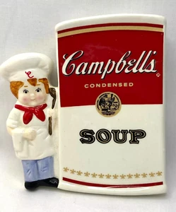 Vintage Campbell's Soup Can & Kid Spoon Rest, Westwood Intl 1997 - VGC - Imagen 1 de 6