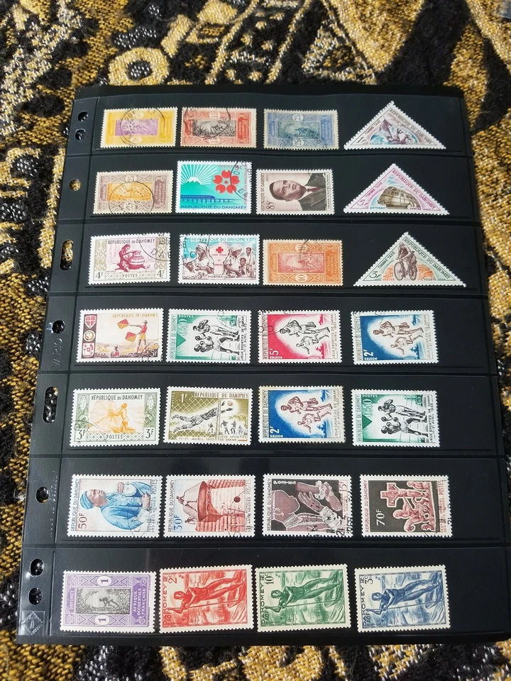 French Colonies - Dahomey Stamp Collection - Used - Classics - 2 Scans - M29 - Image 1 of 2