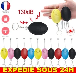 ✅ Alarme Autodéfense Oeuf Femme Fille Porte Clés 130dB Urgence Agression Sirène - Picture 1 of 5