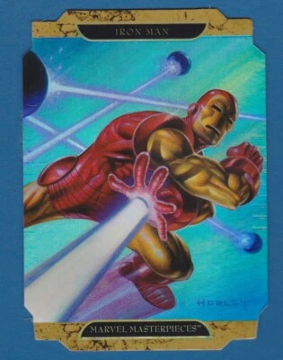 IRON MAN Die-Cut Card | 2008 Marvel Masterpieces 2  #Iron Man A - Image 1 of 2