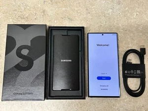 Samsung Galaxy S22 Ultra 5G 512GB AT&T Cricket Wireless Excellent In-Box Black - Afbeelding 1 van 12