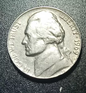 1969 S Jefferson Nickel w/DDO. - Picture 1 of 5