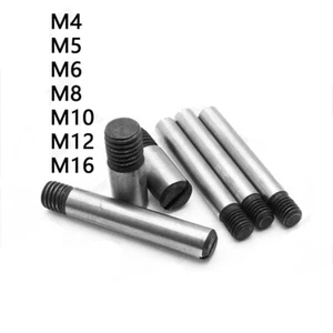 M4 M5 M6 M8 M10 M12 M16 Steel Cylindrical Parallel Pins With External Thread - Picture 1 of 12