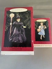 Wizard of Oz “Dorothy and Toto & Witch Of The West” Hallmark Ornaments