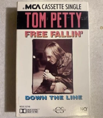 TOM PETTY - FREE FALLIN' / Down the Line - 1989 - Cassette Tape Single Promo Foto 1 de 4