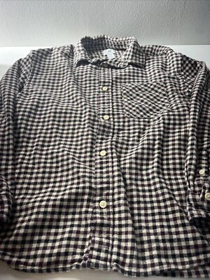 H&M Plaid Relaxed Fit Mens Small Pocket Button Up Flannel Shirt - Image 1 of 3