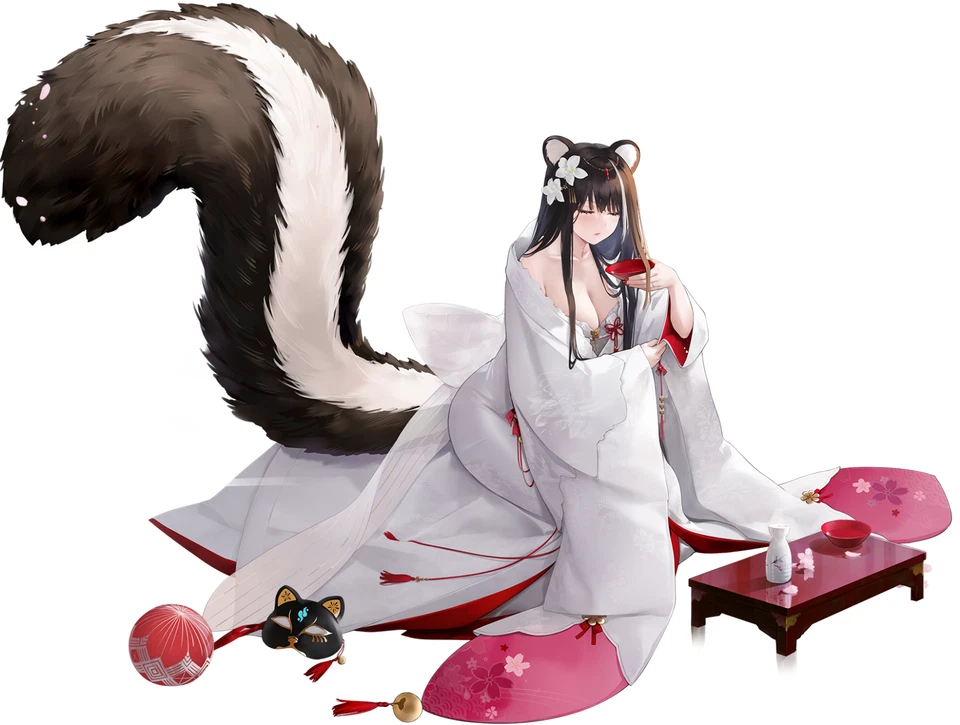 Azur Lane Naganami Wedding Weatherproof Anime Sticker 6" Car Decal - Image 1 of 1