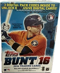 2016 Topps Baseball Bunt 16 Blaster Box Sealed 10 Packs Per Box 77 Cards - Picture 1 of 2