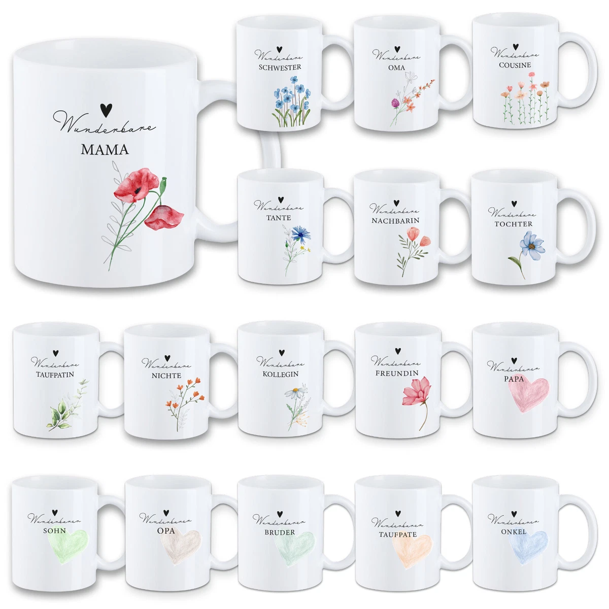 HOTUT Mama Tasse – 400 Ml, Rosa Marmor, Mit Deckel & Löffel, Geschenk Zum Muttertag